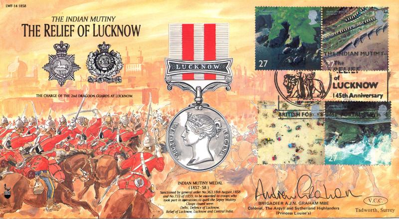 2002 (03) Coastlines - VCC (Veterans Charities Consortium) 'The Relief of Lucknow' Official - Signed Brigadier A J N Graham