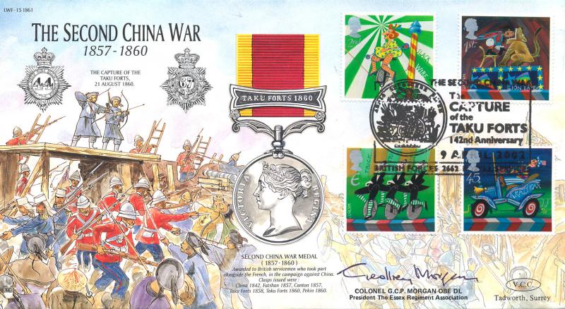 2002 (04) Circus - VCC (Veterans Charities Consortium) 'The Capture of the Taku Forts' (Second China War) Official - Signed Colonel G C P Morgan