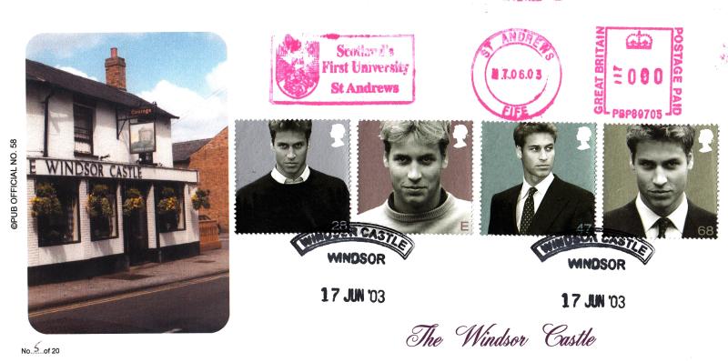 2003 (06) Prince William - Brazier 'Pub' Official + St Andrews Meter Mark