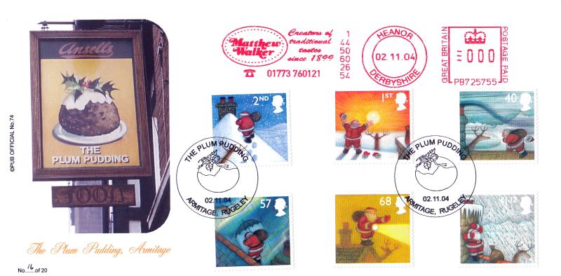 2004 (11) Christmas - Brazier 'Pub' Official + Matthew Walker Meter Mark