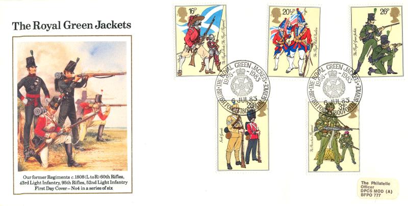 1983 (07) British Army - Forces 'Royal Green Jackets BF1800PS' Official