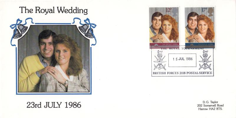 1986 (07) Wedding - DGT 'Casual Pose' Image Cover - Royal Tournament H/S - PRE-DATED ERROR