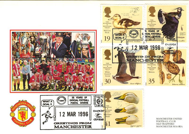 1996 (03) Wildfowl & Wetland Trust - Dawn 'Manchester United' 25 Yrs Official