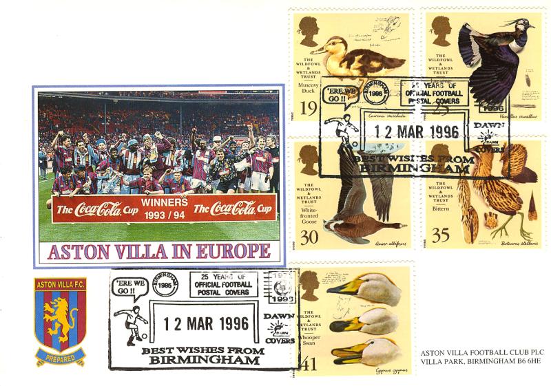 1996 (03) Wildfowl & Wetland Trust - Dawn 'Aston Villa, Birmingham' 25 Yrs Official