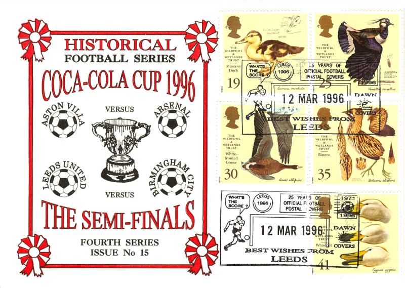 1996 (03) Wildfowl & Wetland Trust - Dawn 'Coca-Cola Cup Semi Finals' 25 Yrs Official
