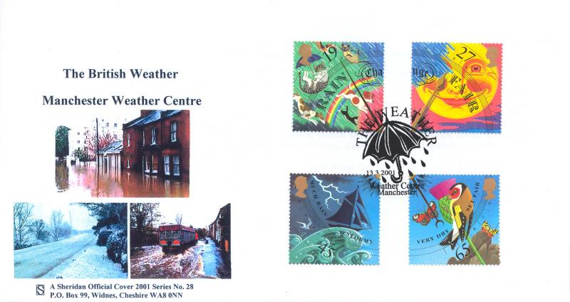 2001 (03) Weather (Stamps) - Sheridan Official