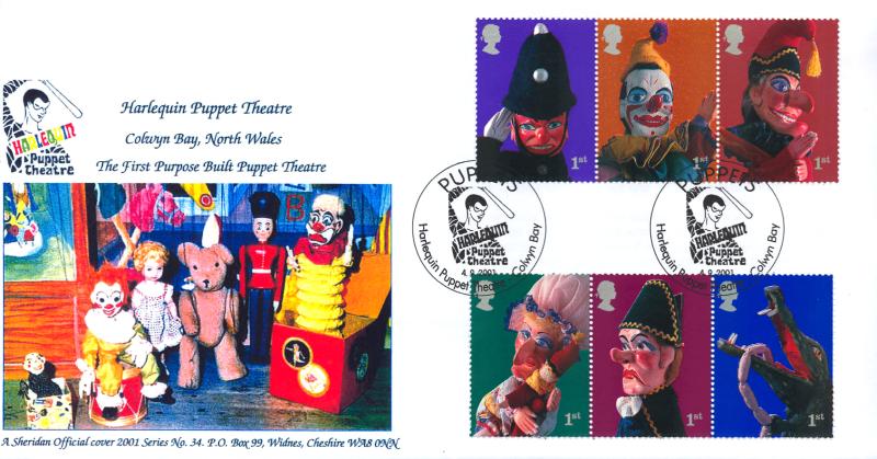 2001 (09) Puppets (Stamps) - Sheridan Official
