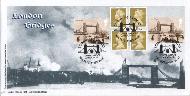 2002 (09) London Bridges (NVI) - Cambridge 'Docklands Ablaze' Tower Bridge Official