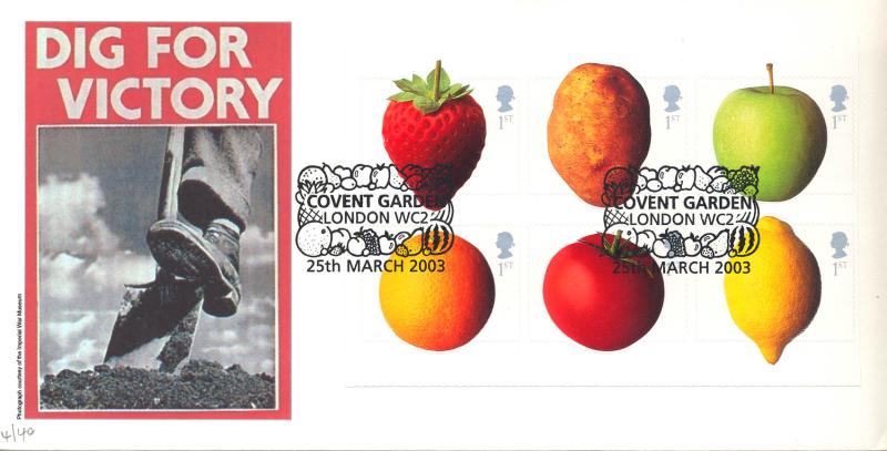 2003 (03) Fruit & Veg - Cambridge 'Dig For Victory' Covent Garden Officials (Pair)