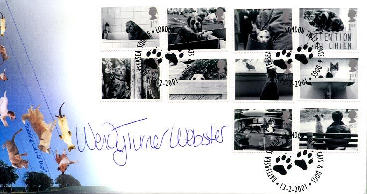 2001 (02) Cats & Dogs - Scott 'Battersea Square' Official - Signed by Wendy Turner Webster