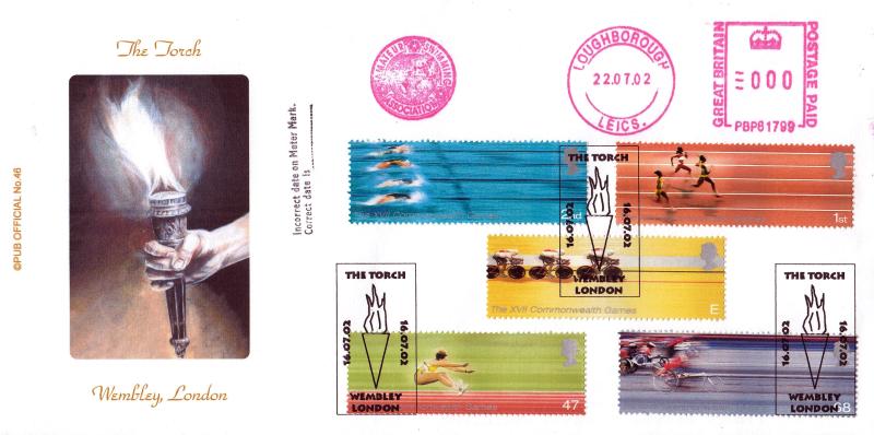 2002 (07) Commonwealth Games - Brazier 'Pub' Official + Amateur Swimming Association Meter Mark