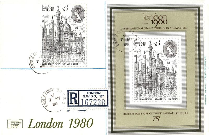 1980 (05) London 50p M/S - Havering 'Special' - Earls Court CDS