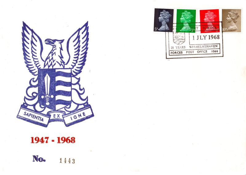 1968 (07) 5d-7d-8d-10d Definitives - UNLISTED Prince Rupert School Official