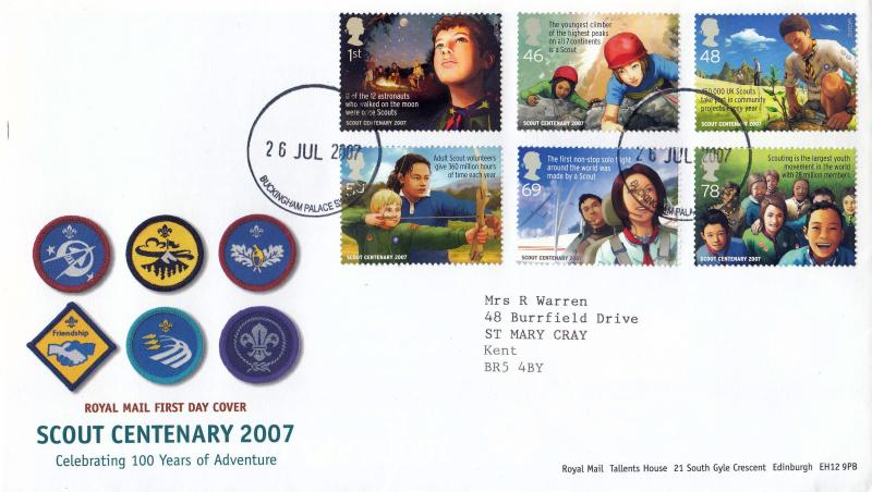 2007 (07) Scout Centenary - RM - Buckingham Palace CDS