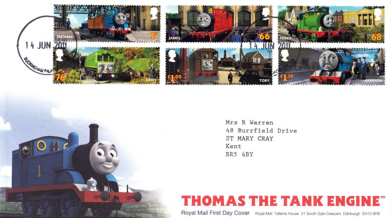 2011 (06) Thomas The Tank Engine (Stamps) - RM - Buckingham Palace CDS