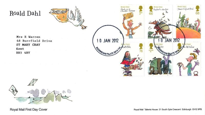 2012 (01) Roald Dahl - RM - Buckingham Palace CDS