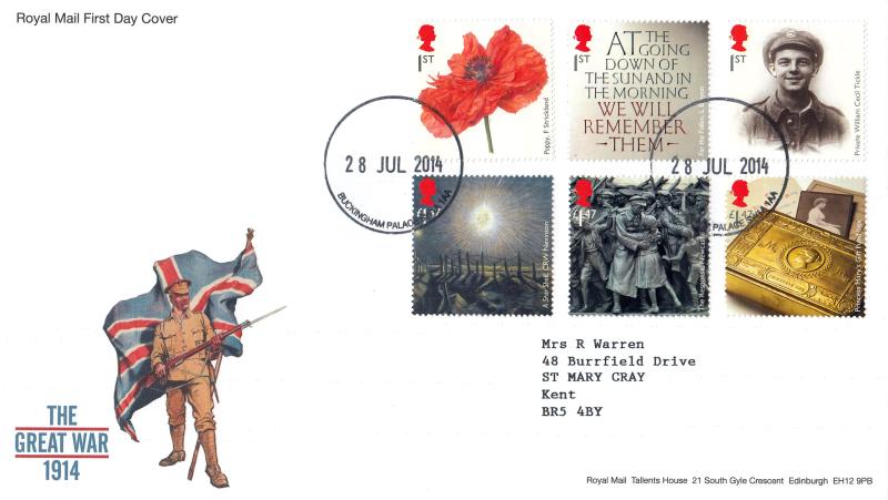 2014 (07) World War I - RM - Buckingham Palace CDS