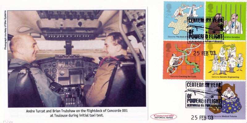 2003 (02) DNA - Cambridge 'Concorde 001 Trubshaw & Turcat Pilots' Official