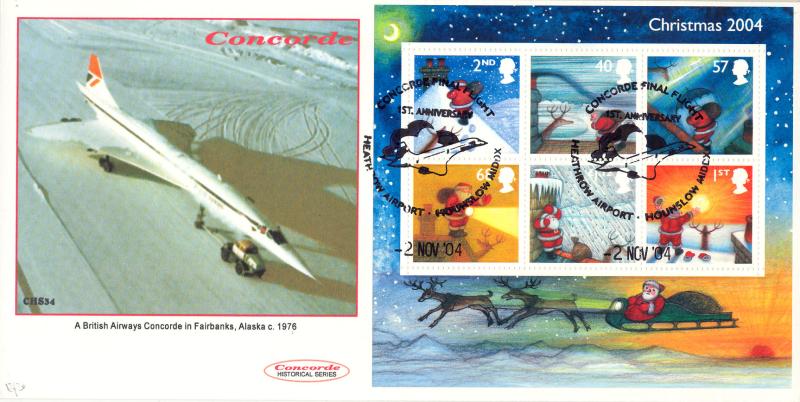 2004 (11) Christmas - Cambridge 'Concorde at Fairbanks, Alaska' Official
