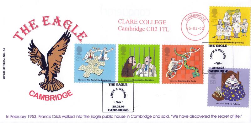 2003 (02) DNA - Braziier 'Pub' Official + Clare College, Cambridge Meter Mark
