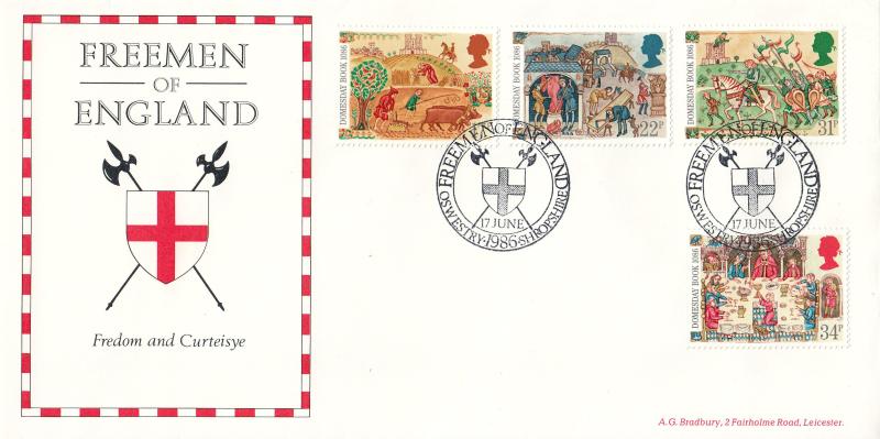 1986 (06) Medieval - Bradbury Freeman of England Official