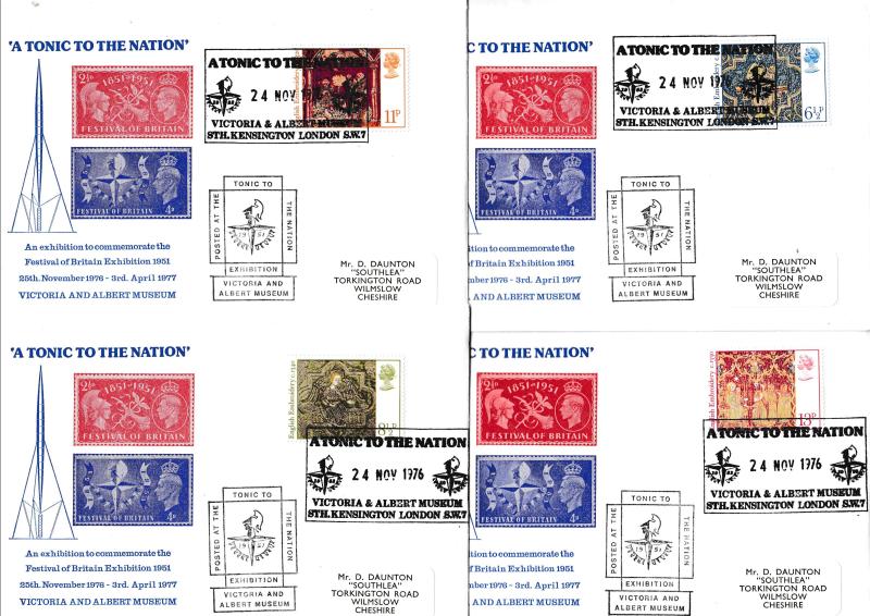 1976 (11) Christmas - Historic Relics (HR) Official (Set of Four)