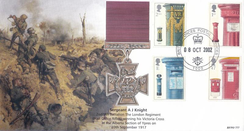 2002 (10) Post Boxes - BFPO 'A J Knight' Official