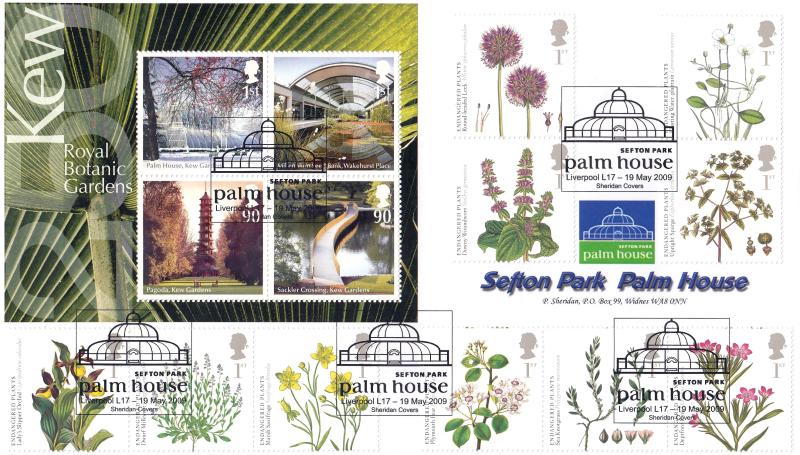 2009 (05) Plants & Kew Gardens (Stamps & M/S) - Sheridan 'Double Official'