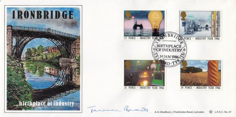 1986 (01) Industry - Bradbury LFDC 47 Official - Signed by Sir Terence Beckett CBE