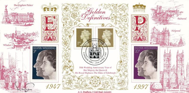 1997 (04) Golden Definitives - Bradbury 'Special' - Signed by The Dean of Westminster Rev.d Dr Wesley Carr