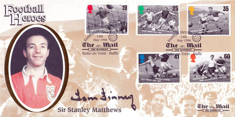 1996 (05) Football Heroes - Benham Mail on Sunday Official - Signed by the late Tom Finney