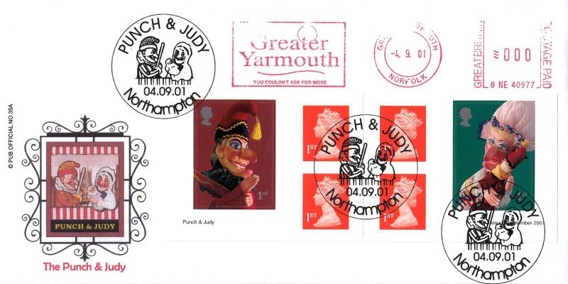 2001 (09) Puppets (NVI Book) - Brazier 'Pub' Official + Greater Yarmouth Meter Mark