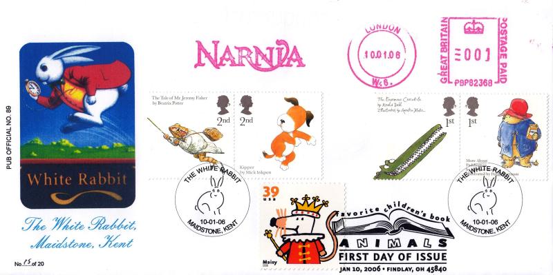 2006 (01) Animal Tales - Brazier 'Pub' Official (Pair) + Narnia Meter Mark + Doubled with the Matching USA Version