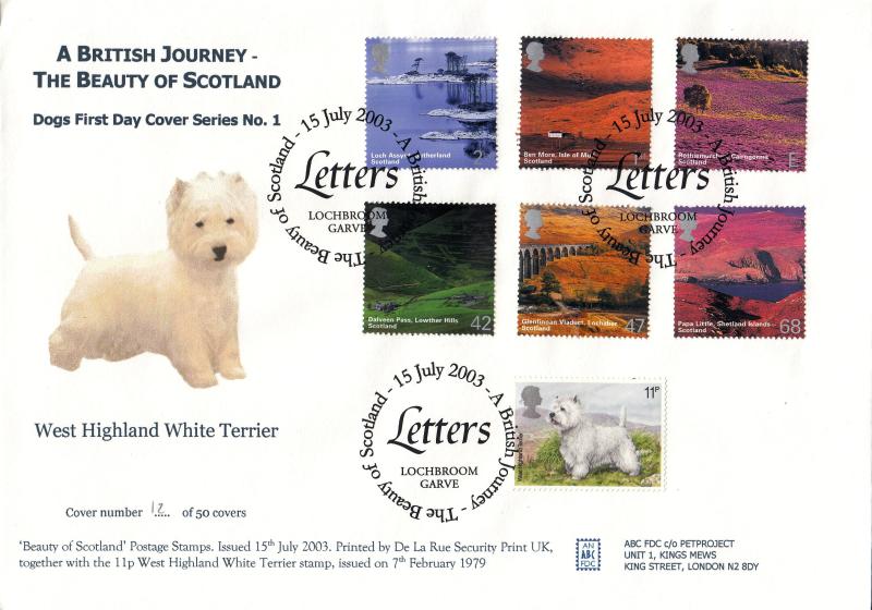 2003 (07) Scotland - Anthony Bard ''Letters'' Official (A5 Size)