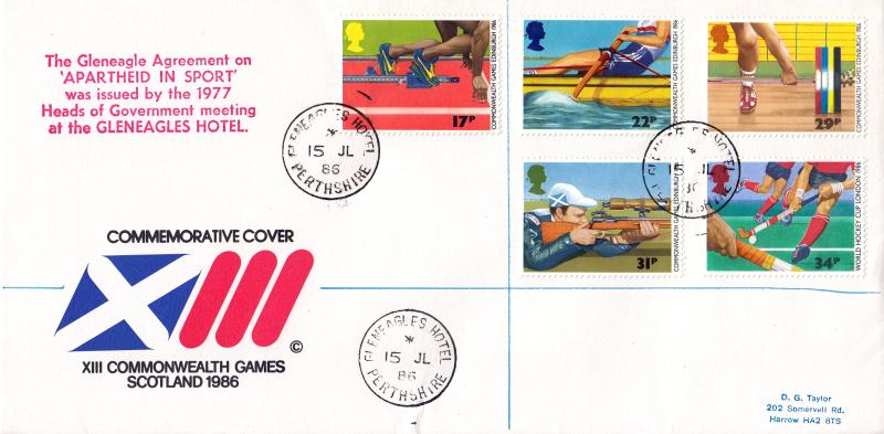 1986 (07) Sports - DGT 'Supercovers' Cover - Gleneagles Hotel CDS
