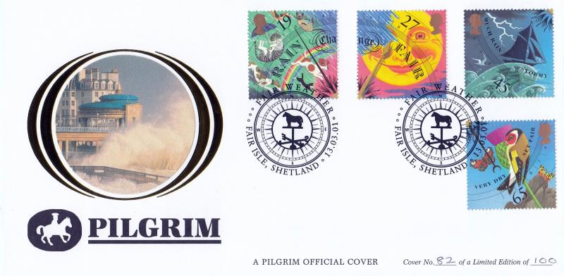 2001 (01) Weather (Stamps) - Pilgrim (Fair Isle) Official