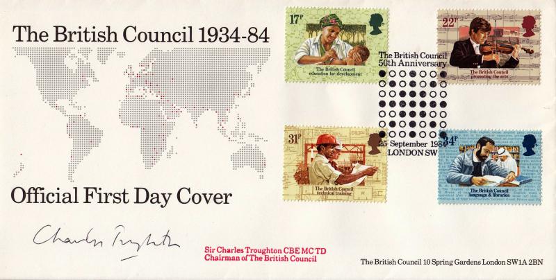 1984 (09) British Council - G&P Official - Signed by the late Sir Charles Troughton