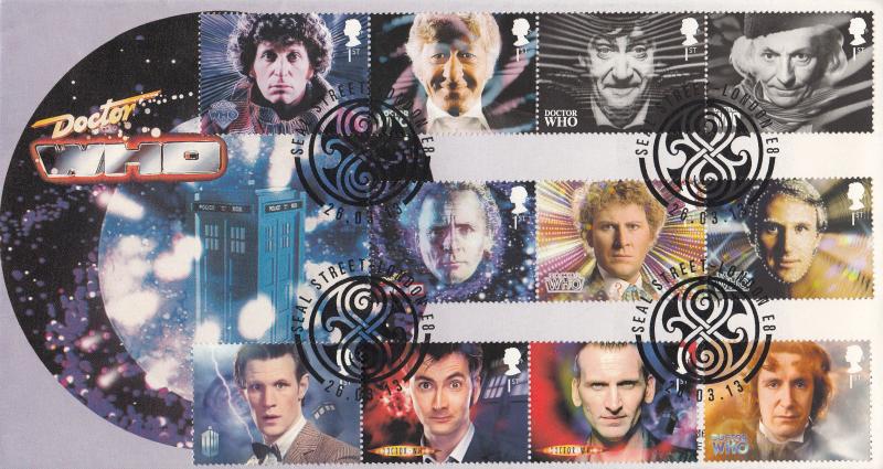 2013 (03) Doctor Who (Stamps) - Covercraft Dr Who 25th Anniversary Cover