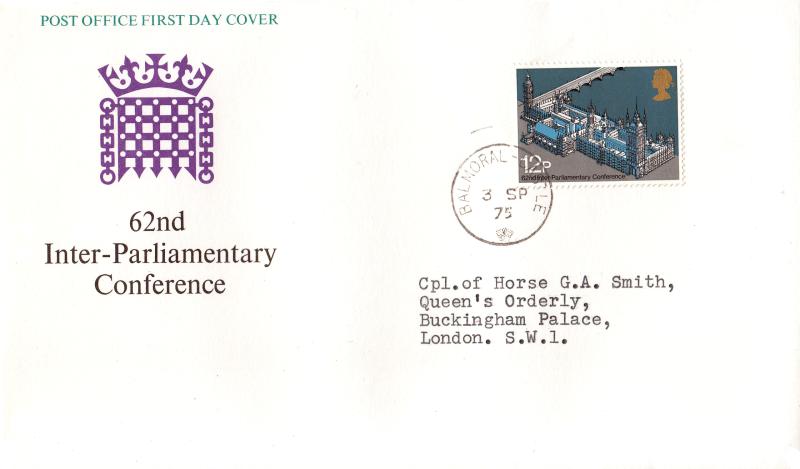 1975 (09) Inter-Parliamentary Conference - PO - Balmoral Castle CDS