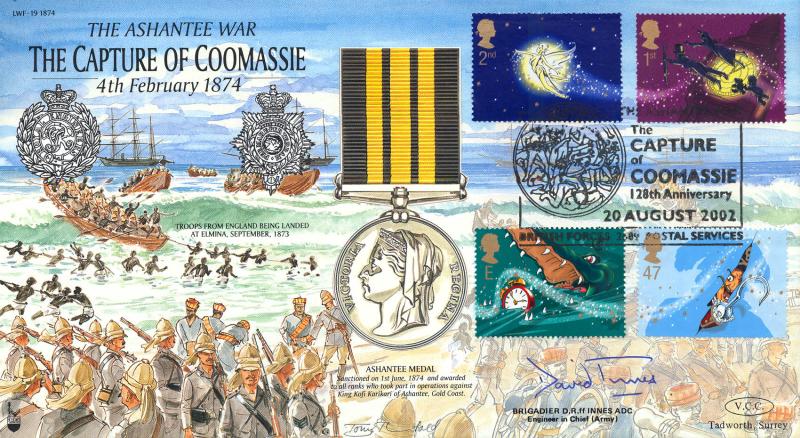 2002 (08) Peter Pan - Forces LWF-19 'The Capture of Comassie' Official - Signed by Brigadier D R H Innes