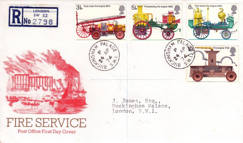 1974 (04) Fire Services - PO - Buckingham Palace CDS