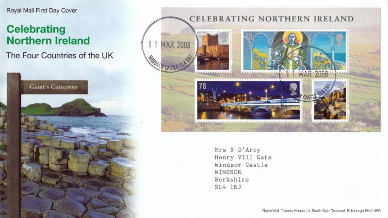 2008 (03) Northern Ireland M/S - RM - Windsor Castle CDS