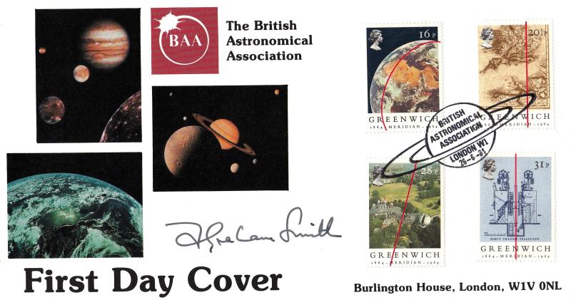 1984 (06) Greenwich - DGT British Astronomical Association Official - Signed by F Graham-Smith