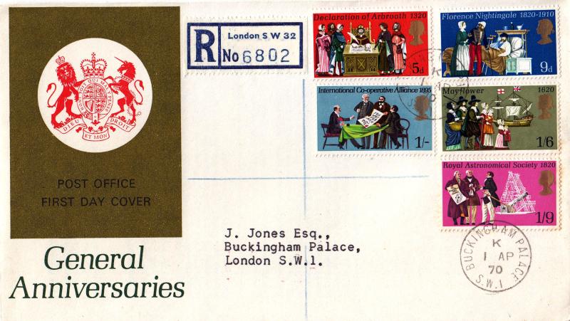 1970 (04) Anniversaries - PO - Buckingham Palace CDS