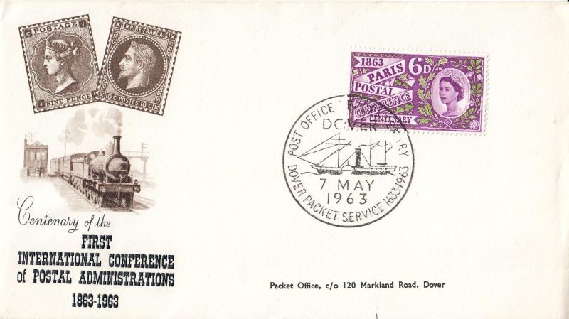 1963 (05) Paris - Non Phosphor - Dover Packet Service H/S