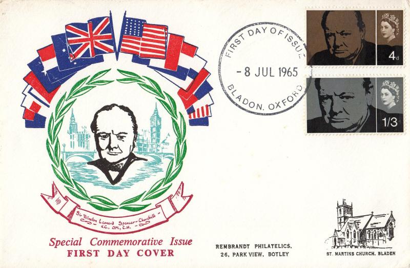 1965 (07) Churchill - Rembrant - Phosphor - Bladon FDI