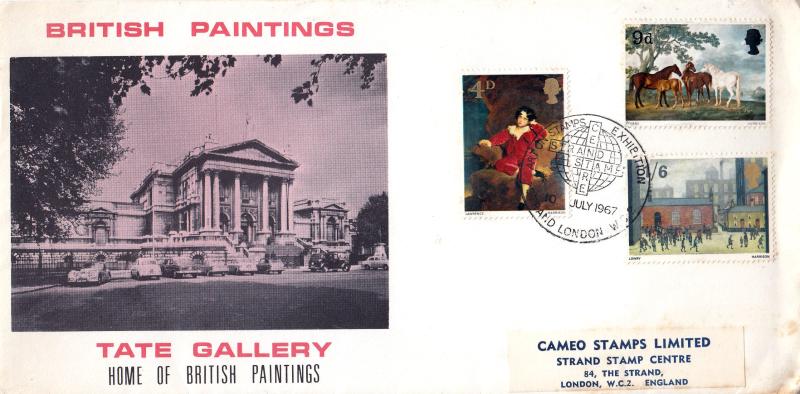 1967 (07) Paintings - Cameo - Art on Stamps Exhibition H/S