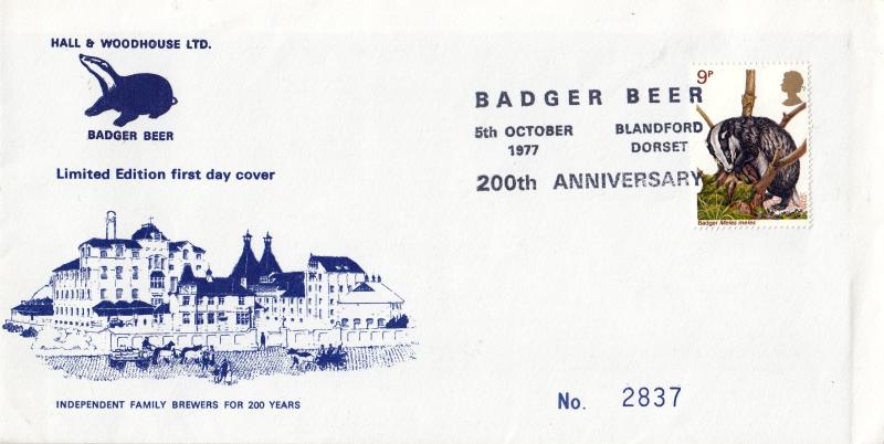 1977 (10) Wildlife - Hall & Woodhouse 'Badger Beer' Official