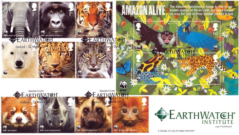 2011 (03) WWF (Stamps & M/S) - Sheridan DOUBLE Official