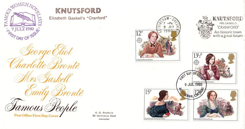 1980 (07) Women - PO - Knutsford, Mrs Gaskell's Cranford Slogan